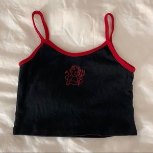 Rare Brandy Cropped Tank